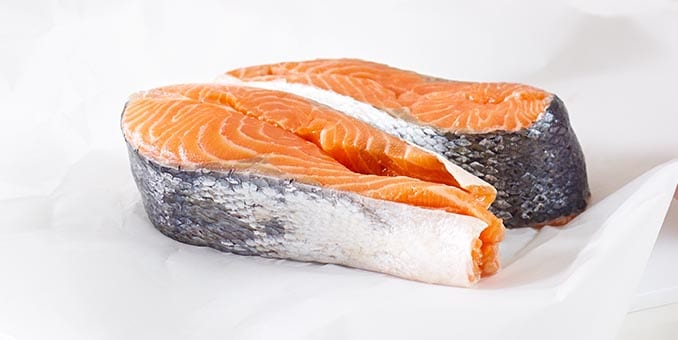 Salmon, a high-quality ingredients used in Hill's pet food. Salmon, a high-quality ingredients used in Hill's pet food.