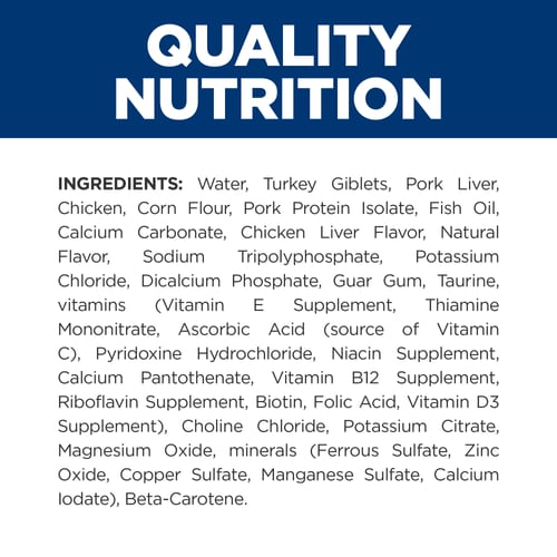 a/d with Chicken Wet Dog/Cat Food Ingredient Panel