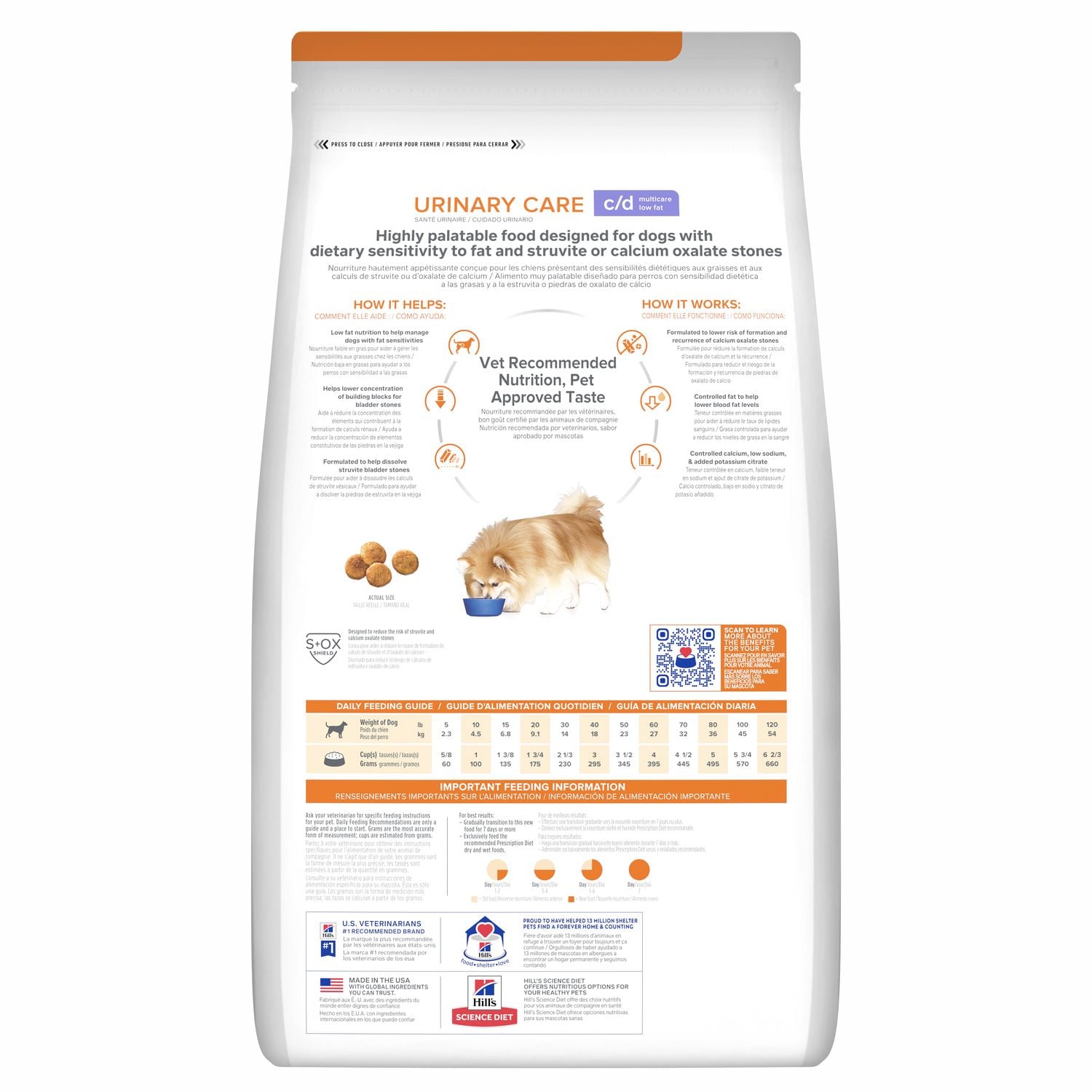 c/d Multicare Low Fat Dog Food Packshot