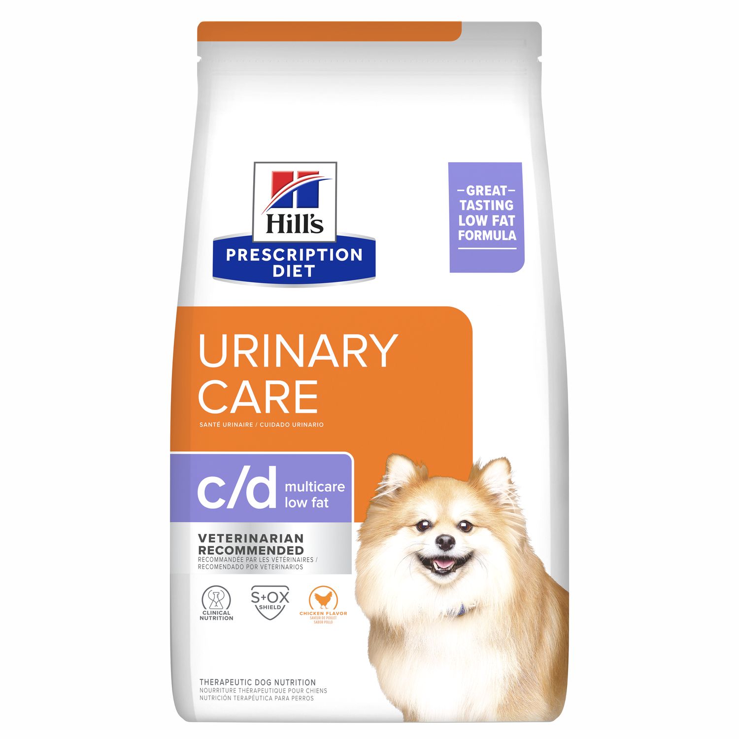 c/d Multicare Low Fat Dog Food Packshot