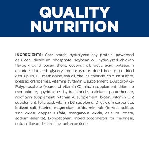 z/d Low Fat Hydrolyzed Soy Recipe Dry Dog Food Ingredient Panel