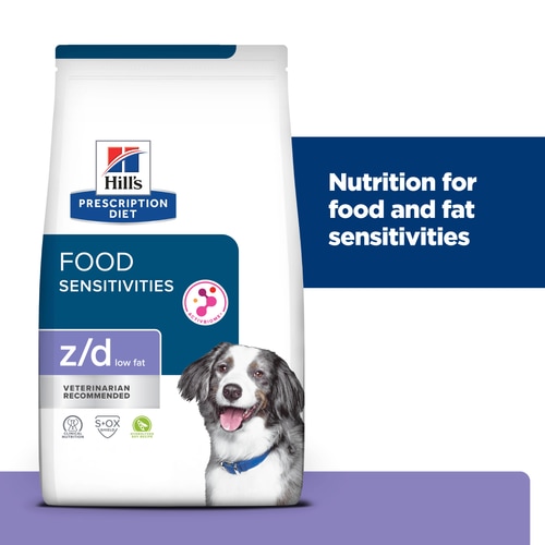 z/d Low Fat Hydrolyzed Soy Recipe Dry Dog Food Key Claims