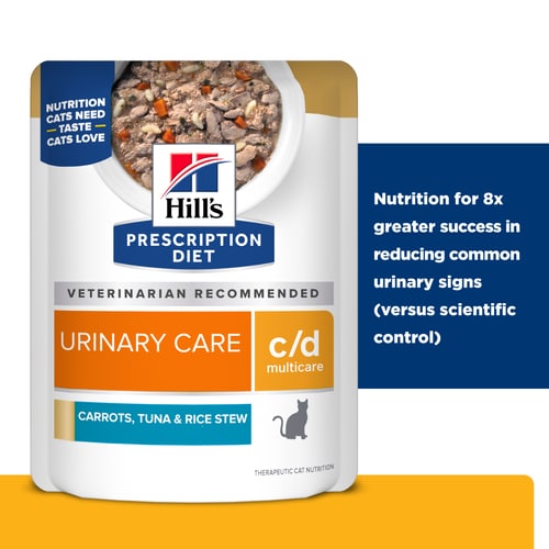 c/d Multicare Carrots, Tuna & Rice Stew Cat Food Key Claims
