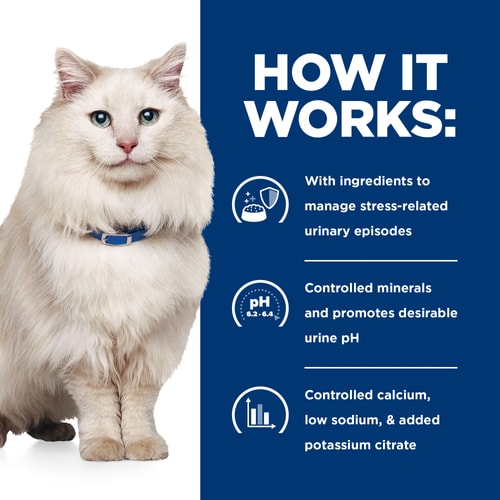 c/d Multicare Stress Chicken, Vegetables, & Rice Stew Cat Food How It Works