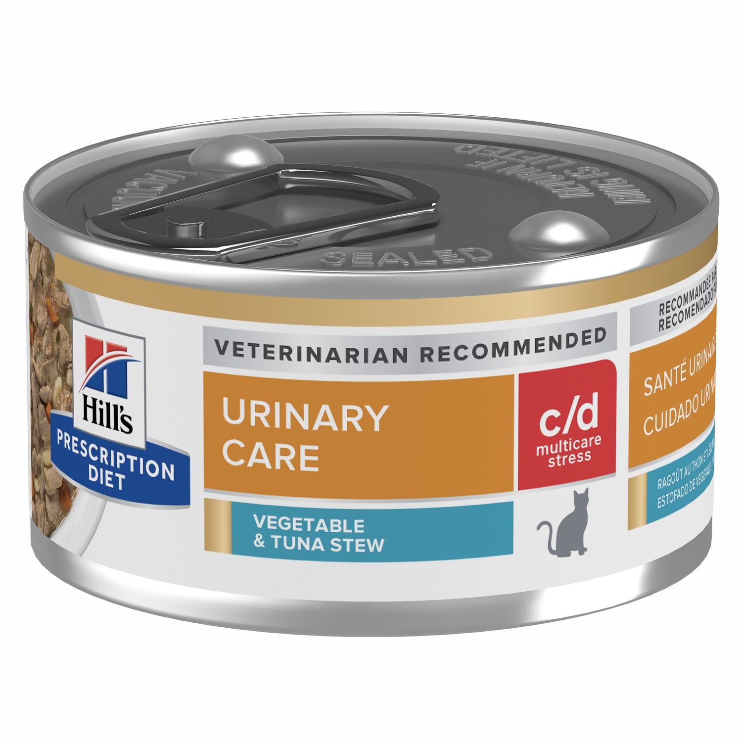c/d Multicare Stress Vegetable & Tuna Stew Cat Food Packshot