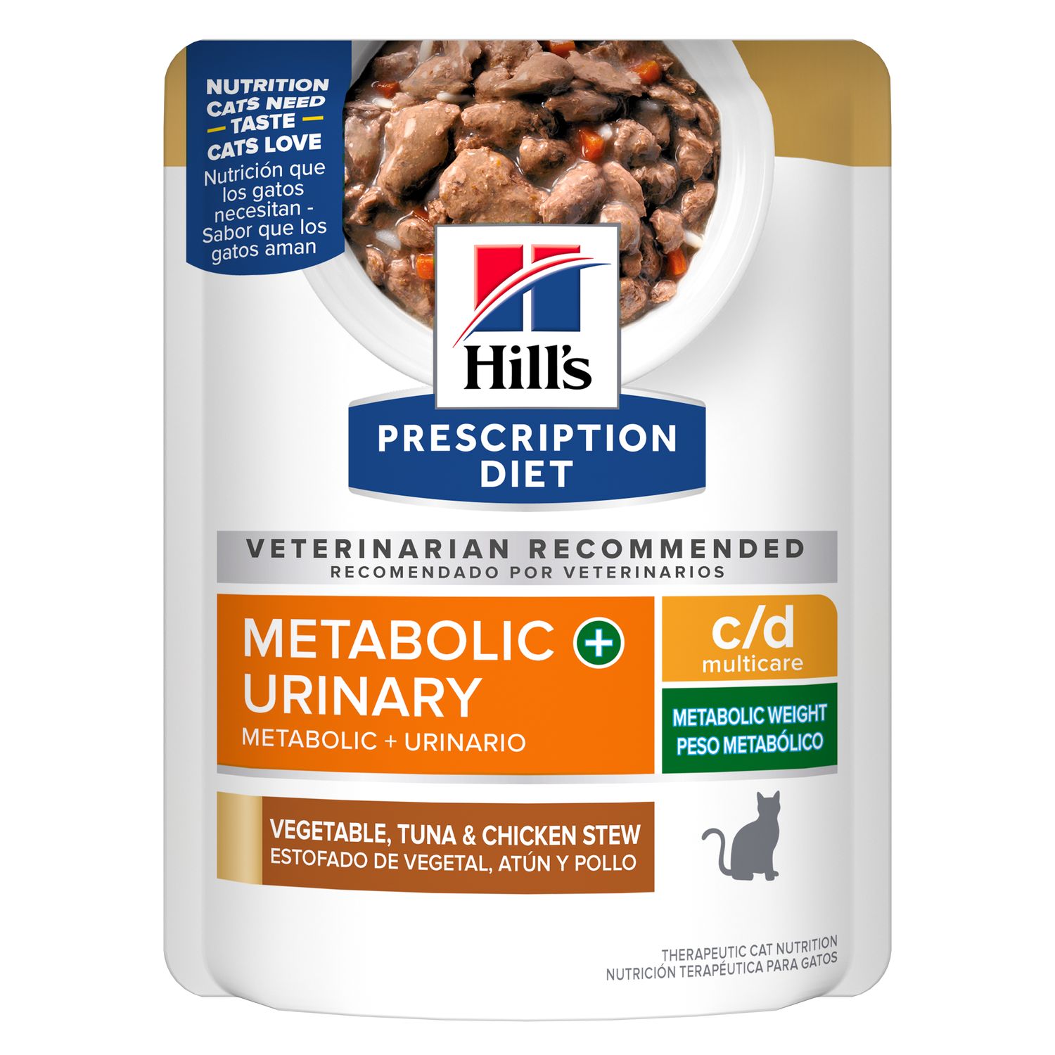 c/d Multicare + Metabolic Vegetable, Tuna & Chicken Stew Cat Food Packshot