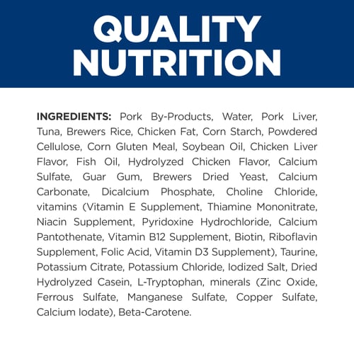 c/d Multicare Stress with Tuna Wet Cat Food Ingredient Panel