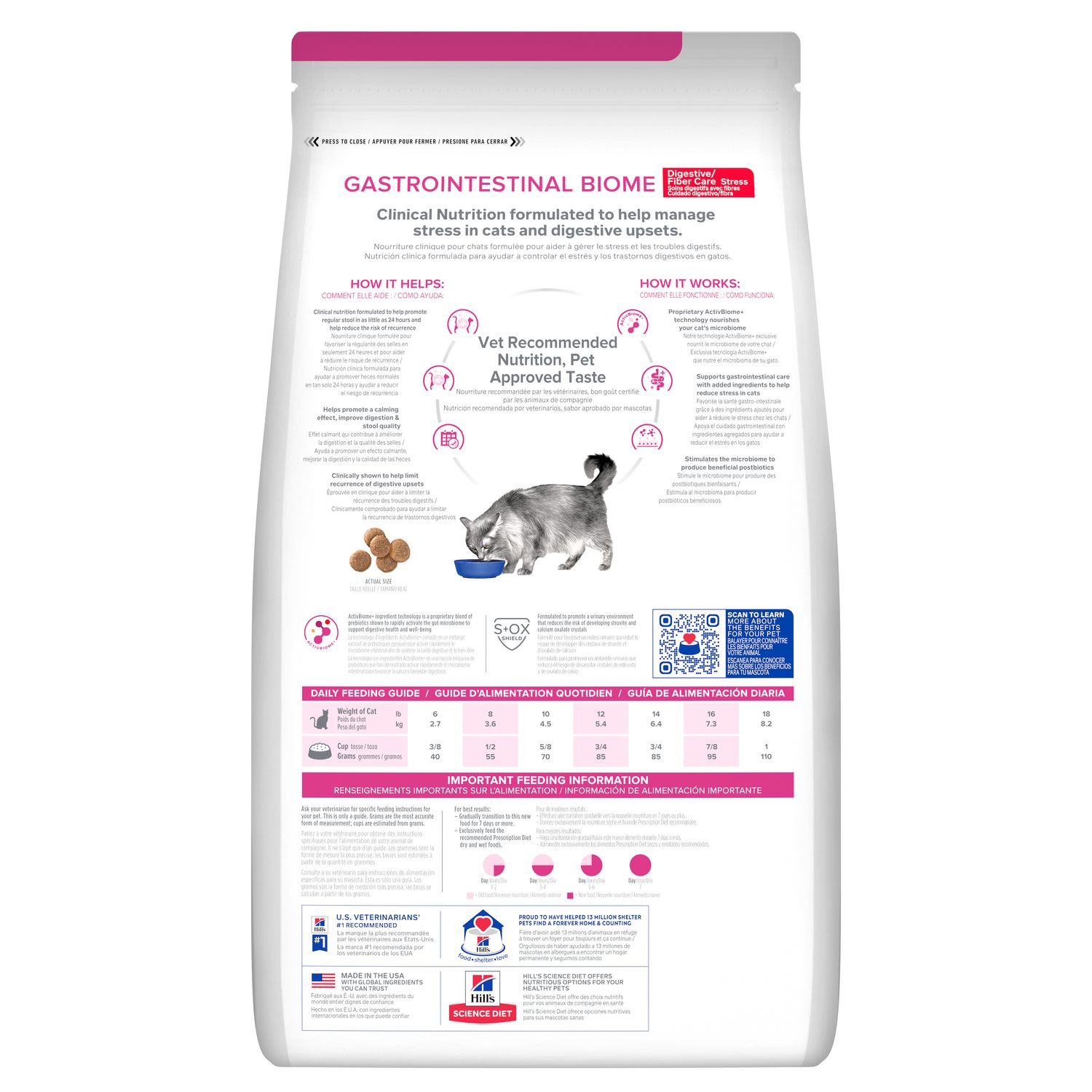  Gastrointestinal Biome Stress with Chicken Cat Food Packshot