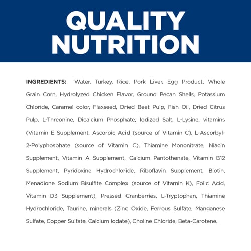 i/d with Turkey Wet Dog Food Ingredient Panel