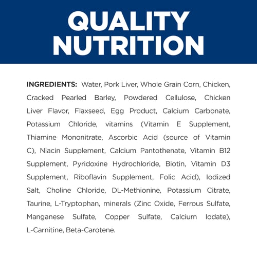 w/d Multi-Benefit Chicken Flavor Wet Dog Food Ingredient Panel