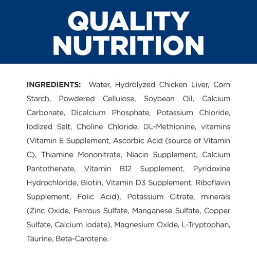 z/d Wet Dog Food Ingredient Panel