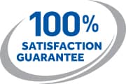 Satisfaction guarantee Satisfaction guarantee badge