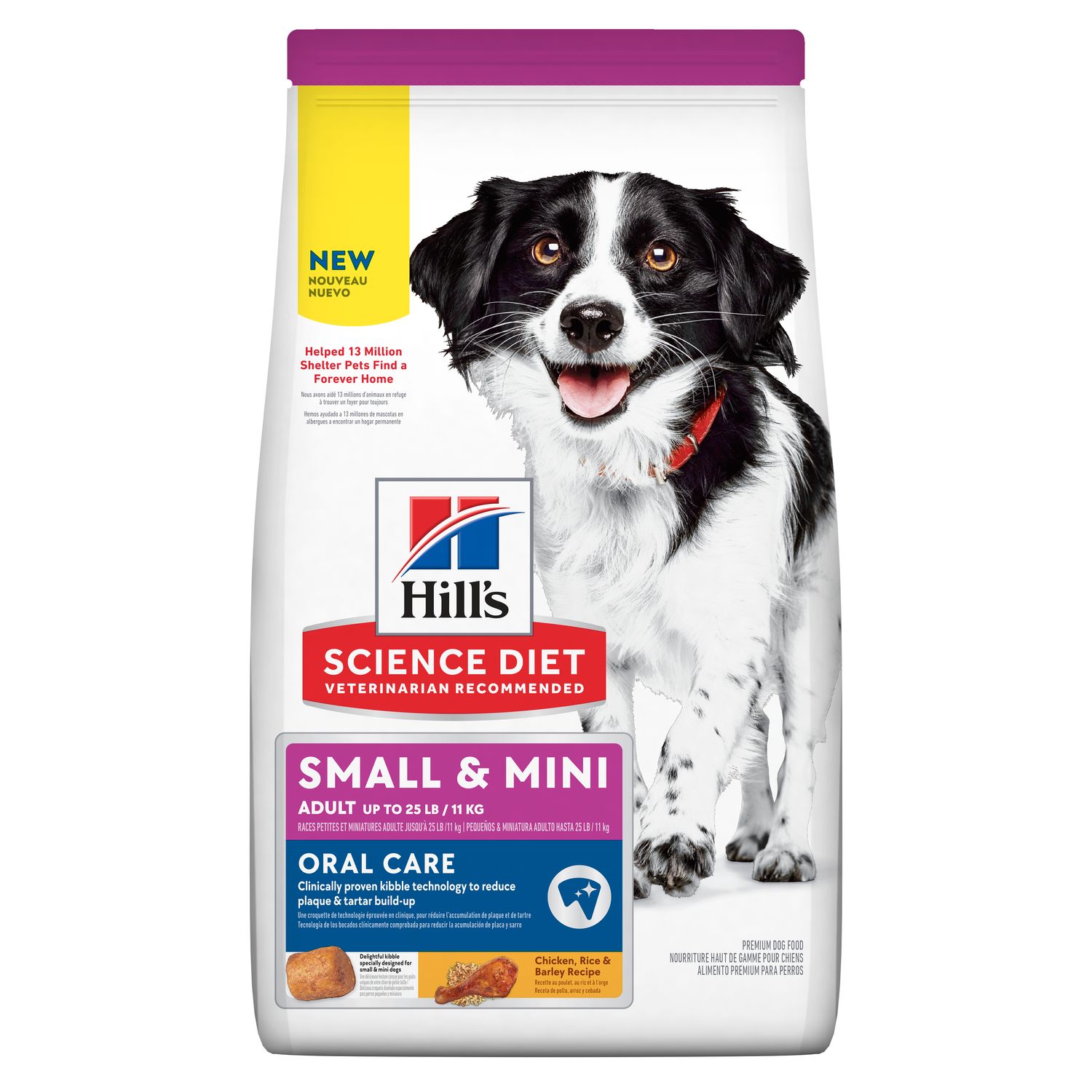 Adult Oral Care Small & Mini Chicken, Rice & Barley Recipe Dog Food Packshot