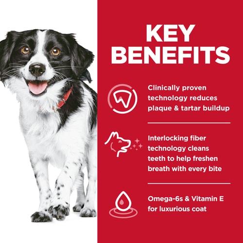 Adult Oral Care Small & Mini Chicken, Rice & Barley Recipe Dog Food Key Benefits