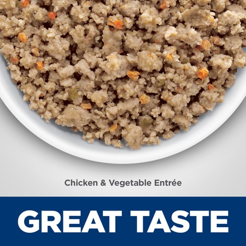 Adult Sensitive Stomach & Skin Chicken & Vegetable Entrée dog food Food Shot