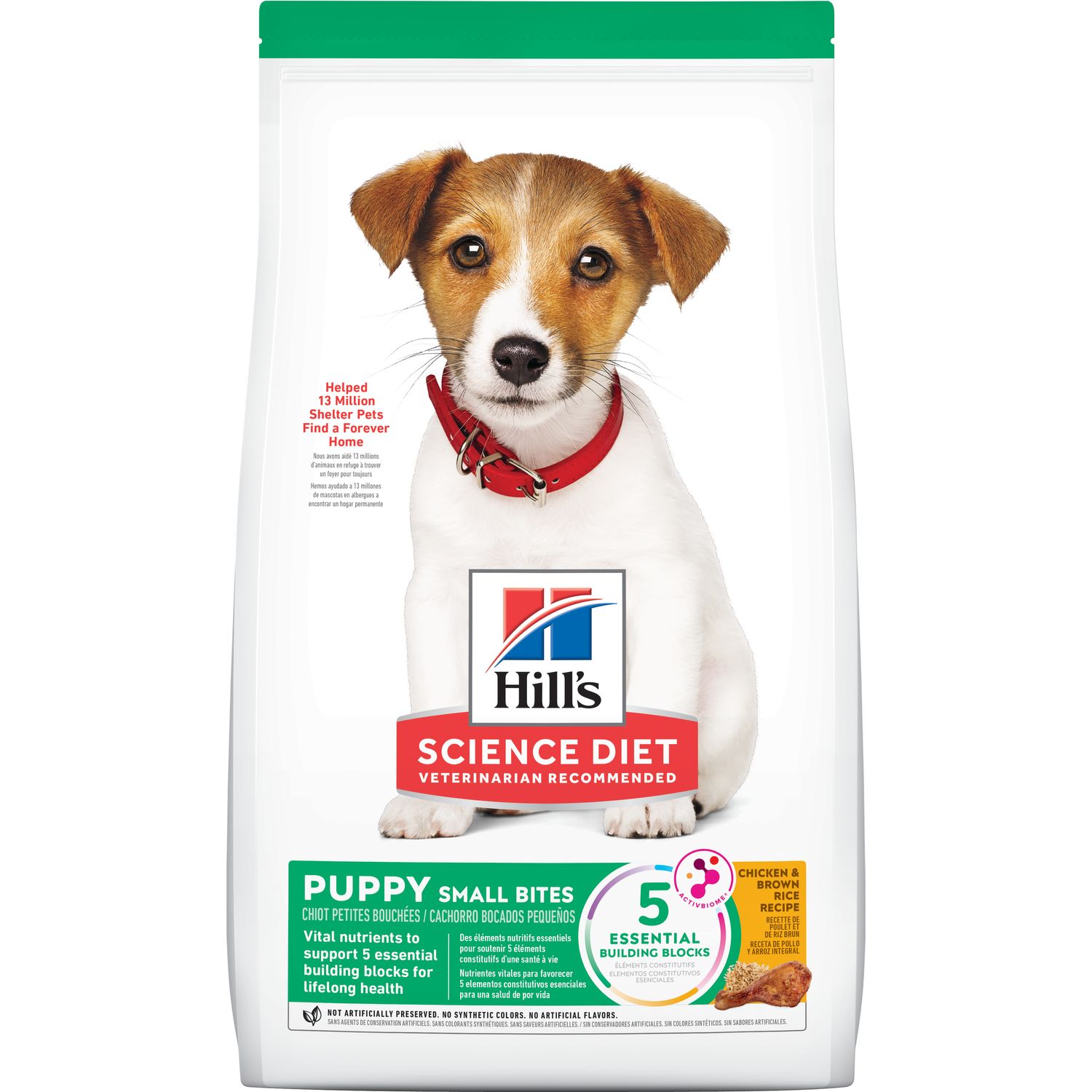 Puppy Small Bites Chicken & Brown Rice Recipe Packshot