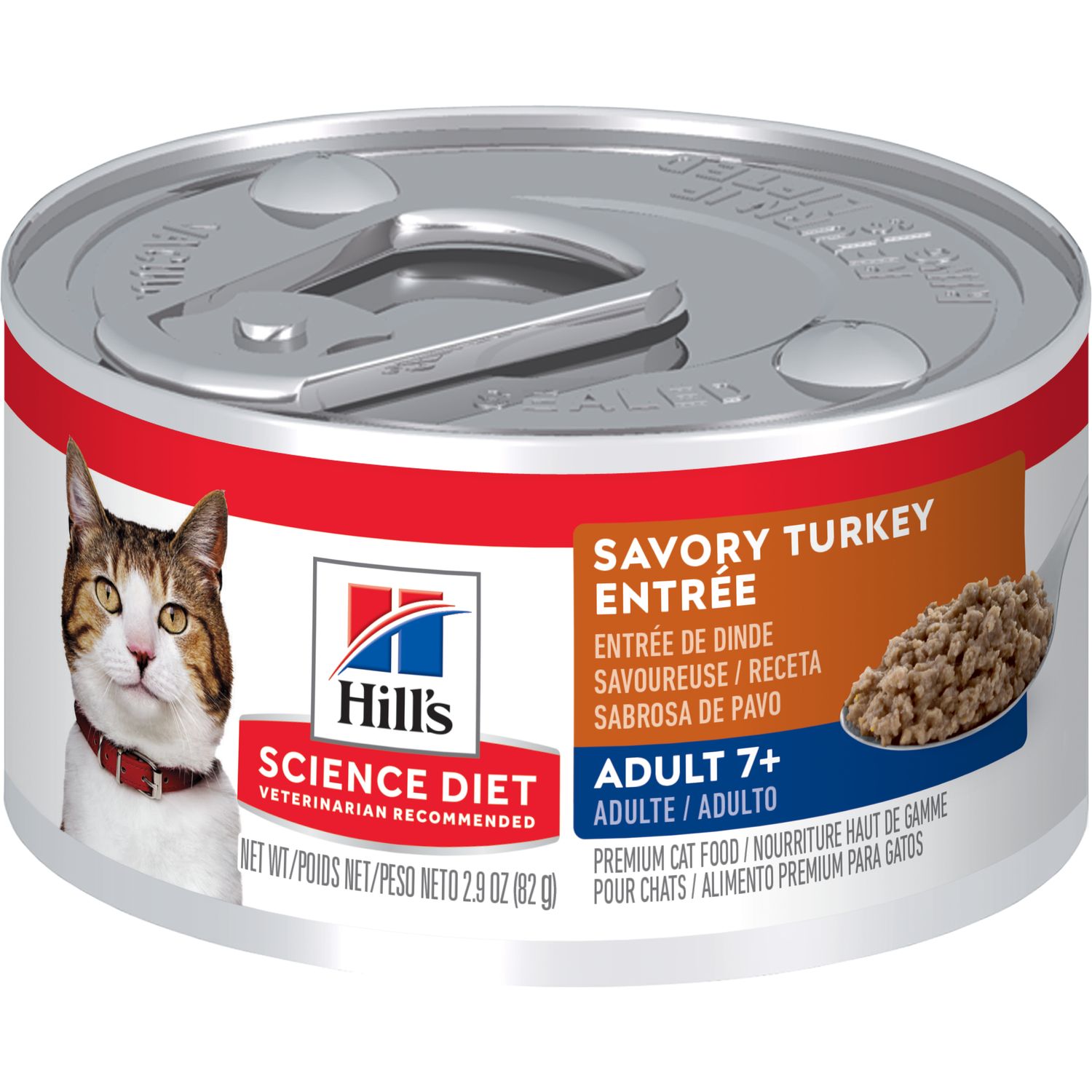 Adult 7+ Savory Turkey Entrée Cat Food Packshot