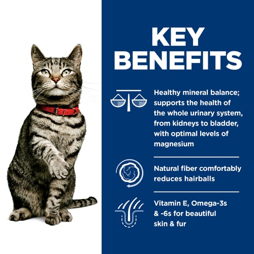 Adult Urinary Hairball Control Savory Chicken Entrée cat food Key Benefits