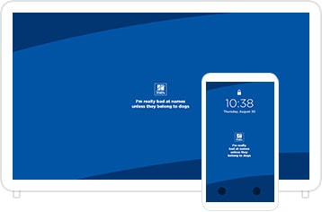 Desktop & mobile example of "Bad At Names" pet wallpaper for phones