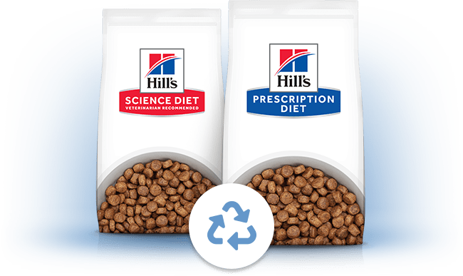 science diet and prescription diet dry pet food bags