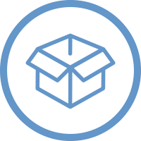 icon of open cardboard box