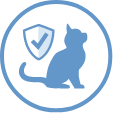 Dog with shield