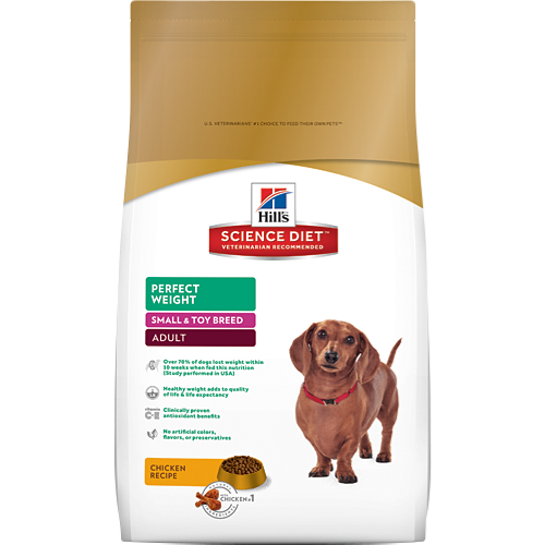 Hill’s Science Diet Perfect Weight Small & Toy Breed Adult Dry Food Packaging