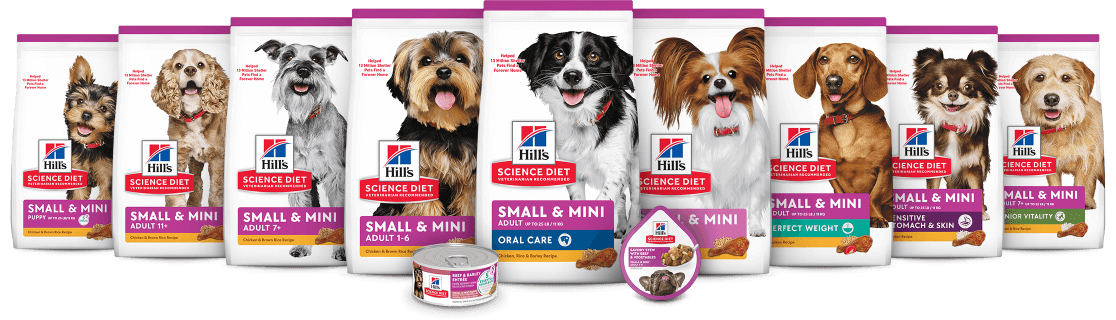 Collection of Hill's Science Diet Small Breed Dog Food